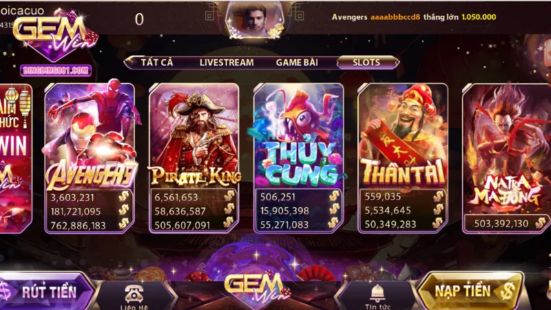 Game Nổ Hũ Siêu Anh Hùng - Vũ trụ marvel ngay tại Gemwin 2 Khám phá từ A-Z luật chơi nổ hũ siêu anh hùng tại Gemwin