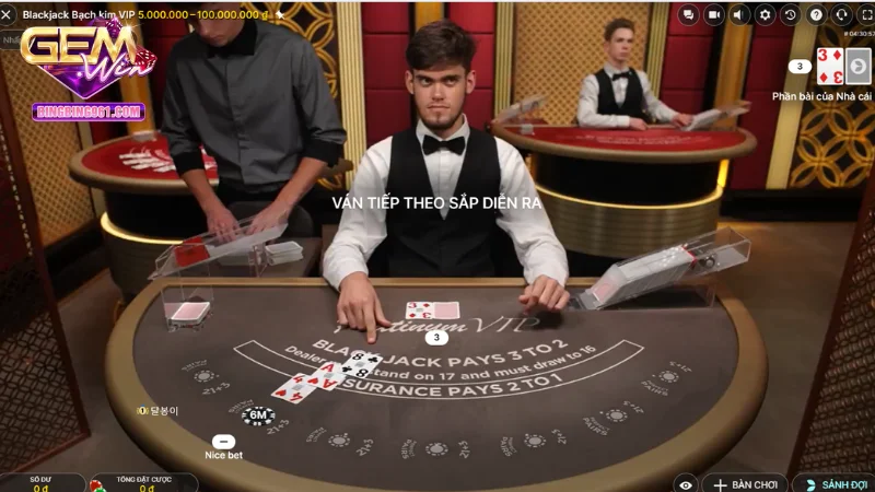 Bài Blackjack - Trò chơi của sự may rủi và phán đoán 2 Game bài blackjack tại Gemwin luôn là sảnh game ăn khách