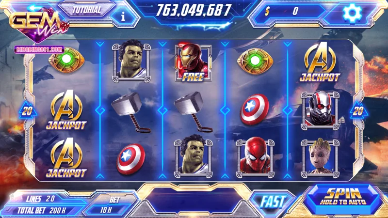 Game Nổ Hũ Siêu Anh Hùng - Vũ trụ marvel ngay tại Gemwin 11 Thưởng cho những lần nạp tiền chơi game nổ hũ siêu anh hùng